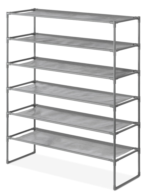 Whitmor Spacemaker 6-Tier Shelves, Gunmetal - Like New