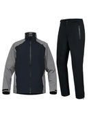 FIT SPACE WATERPROOF GOLF RAIN SUITS MEN PERFORM RAIN JACKETS PANTS GREY L - Brand New