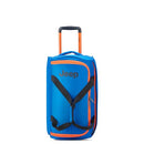 JEEP JS009D TWO WHEEL ROLLING TRAVEL DUFFLE BAG, BLUE, 20 INCH - BLUE - Like New