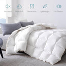 KAKABELL COMFORTER KING SIZE QUILTED WHITE DUVET INSERT NOISELESS ULTRA - WHITE - Like New