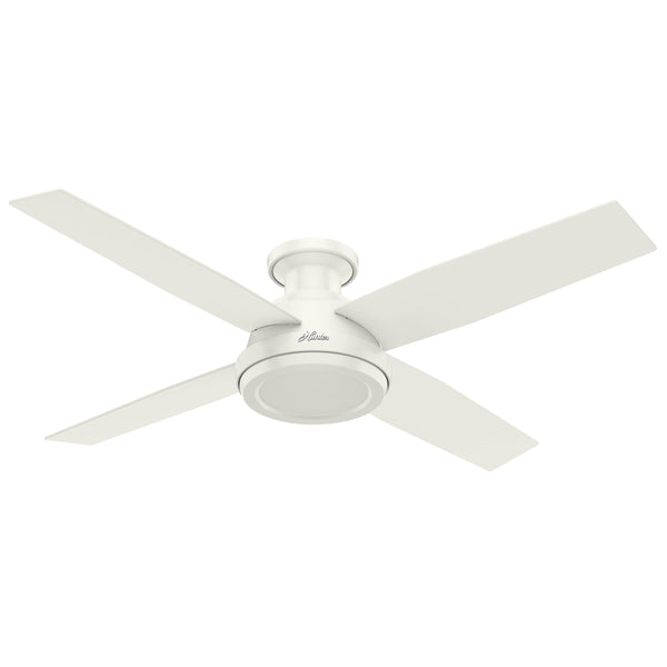 HUNTER FAN 59248 DEMPSEY CEILING FAN REMOTE CONTROL 52" - FRESH WHITE FINISH - Like New