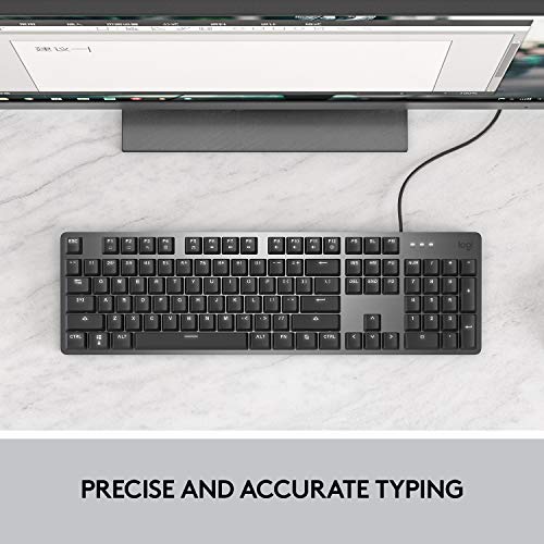 LOGITECH K845CH MECHANICAL ILLUMINATED KEYBOARD CHERRY BLUE SWITCHES - BLACK - Brand New