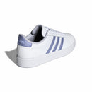 ADIDAS GRAND COURT 2.0 TRAINERS - WHITE/PURPLE WOMEN'S 7.5 US, EU 39.5 - Brand New