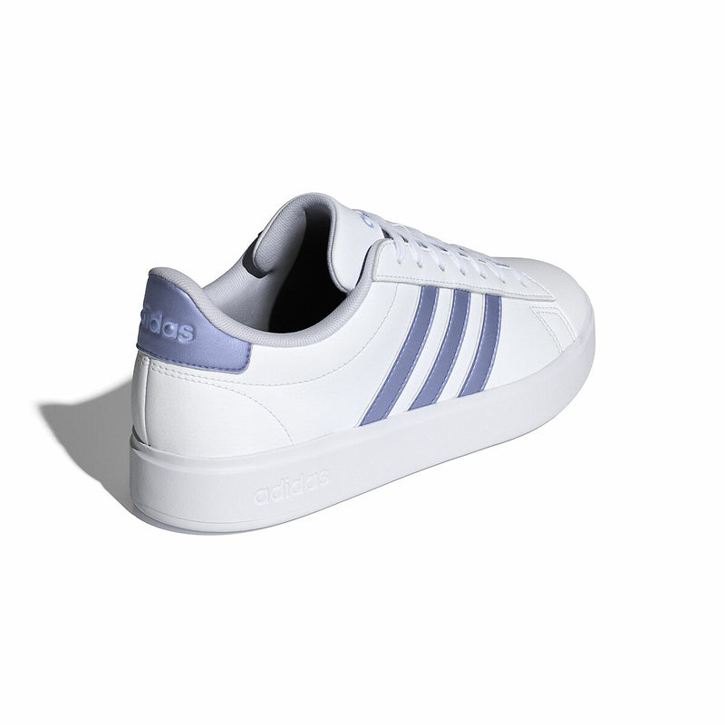 ADIDAS GRAND COURT 2.0 TRAINERS - WHITE/PURPLE WOMEN'S 7.5 US, EU 39.5 - Brand New