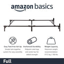 AMAZON BASICS METAL BED FRAME 9-LEG FOR BOX SPRING MATTRESS FULL - BLACK - Like New