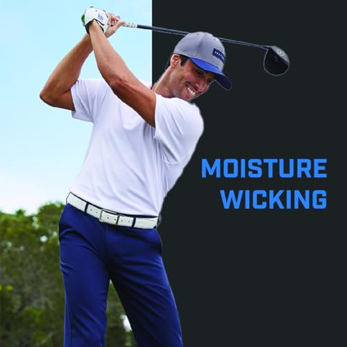 PGA TOUR Men's Airflux Solid Mesh Short Sleeve Golf Polo Shirt Caviar XL - Brand New