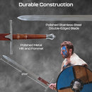 Whetstone Medieval Sword - William Wallace Double-Edged Blade Sword - Brand New