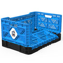Bigant Heavy Duty Collapsible & Stackable Plastic Milk Crate Snap Lock Foldable - Brand New