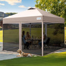 Quictent 10'x10' Pop up Screened Canopy Tent with Mosquito Netting Wheeled Bag - Like New