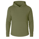 BLUE ICE MEN'S WAFFLE KNIT THERMAL PULLOVER HOODIE - SIZE: MEN MEDIUM - OLIVE - Brand New