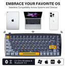 DURGOD K710 WIRELESS MECHANICAL KEYBOARD DARK BLUE - Like New