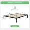 Novilla 14 Inch Full Size Bed Frame, Metal Platform Frame No Box Spring Black - Like New