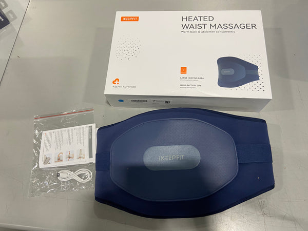 IKEEPFIT HEATED WAIST MASSAGER - BLUE - Like New
