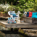 Pillow Perfect Rave Solid Indoor/Outdoor Wicker Seat Cushion Reversible 2 Pack - Brand New