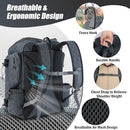 MZZNBEU LACROSSE BACKPACK 50L LARGE CAPACITY TWO STICK HOLDERS - GRAY/BLACK - Like New