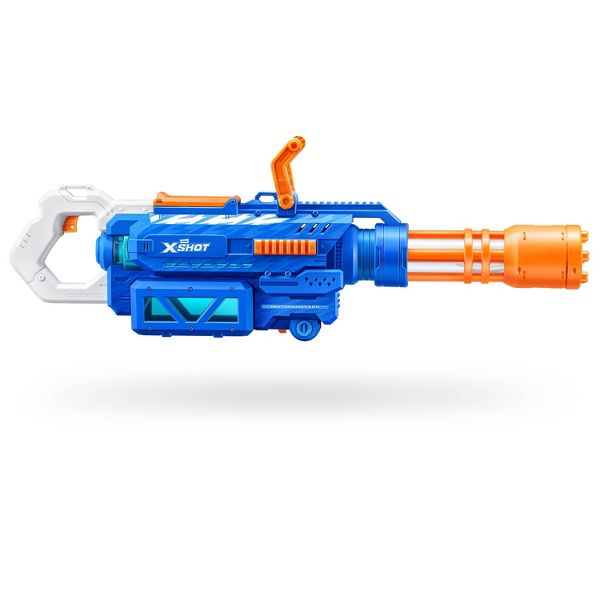 ZURU XSHOT WATER MOTORIZED GATLING WATER BLASTER TRIPOD BY ZURU - BLUE/ORANGE - Like New
