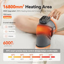 IKEEFIT Cordless Knee Massager, Heat Vibration, Pain Relief, KPF-KNEE09 - Gray - Like New
