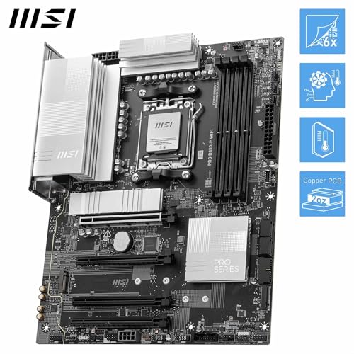 MSI PRO B850-P WIFI MOTHERBOARD ATX AMD RYZEN 9000/8000/7000 - BLACK - Like New