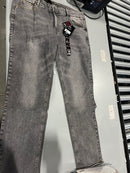 BLU ROCK DENIM FLEX JEANS 36X31 - LIGHT GRAY - Brand New
