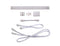BLACK+DECKER LEDUC9-1C LED Under Cabinet Light Bar Cool White 4000K, White - Like New