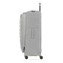 SWISS GEAR CHECKLITE SOFTSIDE CHECKED SUITCASE TEAR-RESISTANT 8 WHEELS - GRAY - Brand New