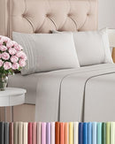 CGK LINENS KING SIZE 4 PIECE SHEET SET COMFY BREATHABLE & COOLING - FRENCH GREY - Like New