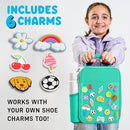 FIT & FRESH LUNCH BOX FOR KIDS, SCHOOL, INSULATED BAG WITH SHOE CHARM SLOTS - Like New