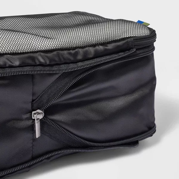 OPEN STORY 7PC PACKING CUBE SET WITH COMPRESSION - OPEN STORY™ - BLACK - Brand New