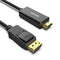 AVACON 4K DISPLAYPORT TO HDMI 6 FEET GOLD-PLATED CABLE BLACK - Brand New