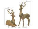 Vita Domi Christmas Reindeer Figurines, Gold Deer Christmas Decor, Christmas - Brand New