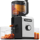 TUUMIIST COLD PRESS JUICER MACHINE 6.5" CHUTE MASTICATING EXTRACTOR - BLACK/GRAY - Like New