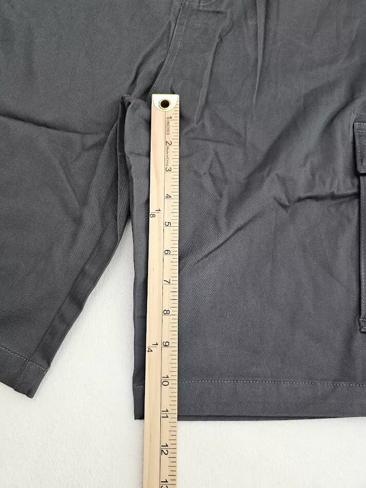 BLU ROCK NEW YORK 10" INSEAM CARGO POCKET W/BELT INCLUDED SHORTS MEN 36 - GRAY - Brand New