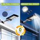 TERSOPA Solar Street Lights 800W Parking Lot Light, 6500K Commercial Grade - Brand New