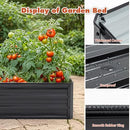 Beuiosda Galvanized Raised Garden Bed Kit Outdoor 4X3X1FT B0GLFSK3KZ - Steel - Like New