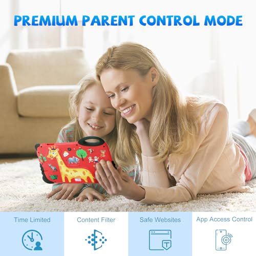 C  idea 7" Kids Tablet, Android 13 Tablet for Kids Age 3-7 With IPS Screen - Red - Like New