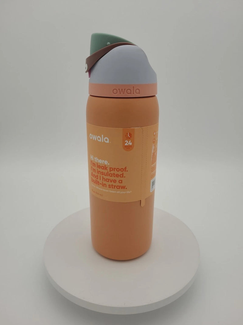 OWALA FREESIP 32OZ STAINLESS STEEL WATER BOTTLE INSULATED COLD - Scratch & Dent