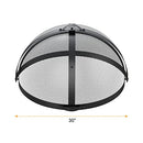SafBbcue 30" Firepit Spark Screen Lid Firepit Ring Cover Screen Covers Round 30" - Brand New