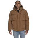 LEVIS BIG & TALL LEVI'S® HOODED PUFFER COAT - SIZE: MEN 2XL - BROWN - Brand New