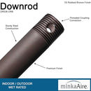 Minka-Aire 36 Inch Ceiling Fan Downrod - Oil Rubbed Bronze - DR536-ORB - Brand New