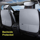 INCH EMPIRE Car Seat Cover-Water Proof Synthetic Leather Cushion Grey Grid Set - Brand New