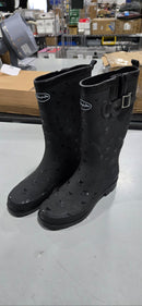 KOMKFORME WELLIES, WATERPROOF, COMFORT - SIZE: WOMEN 8 - BLACK - Scratch & Dent