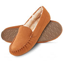 323 FLOOPI WOMEN'S INDOOR/OUTDOOR FAUX FUR LINED SLIPPER, SIZE 11, CHESTNUT - Brand New