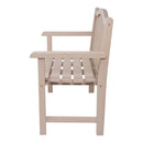 SHINE COMPANY 4212 22-IN W X 36-IN H GRAY STONE CEDAR GARDEN BENCH - Like New