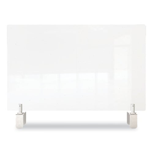 GHENT CLEAR PARTITION EXTENDER ATTACHED CLAMP 42 X 3.88 X 18 PEC1842A - CLEAR - Brand New