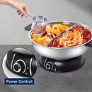 Austric Electric Shabu Shabu Hot Pot, 304 Stainless Steel Hot Pot with Divider - Brand New