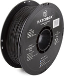 HATCHBOX 1.75mm PLA 3D Printer Filament 1 KG Spool Accuracy +/- 0.03 mm - BLACK - Like New