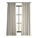 HPD HALF PRICE DRAPES ITALIAN FAUX LINEN CURTAINS 50 X 96, (1 PANEL), PARCHMENT - Brand New