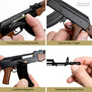 GOAT GUNS Miniature AK-47 Model Black | 1:3 Scale Diecast Metal Build Kit - Brand New