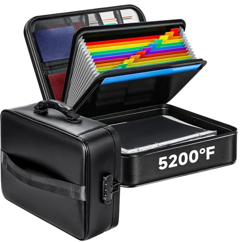 DOXLMP FIREPROOF FILE ORGANIZER BAG - BLACK - Like New