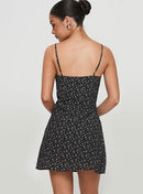 PRINCESS POLLY WOMEN'S JAYE MINI DRESS - SIZE: WOMEN 8 (AU/UK W12) - BLACK - Brand New